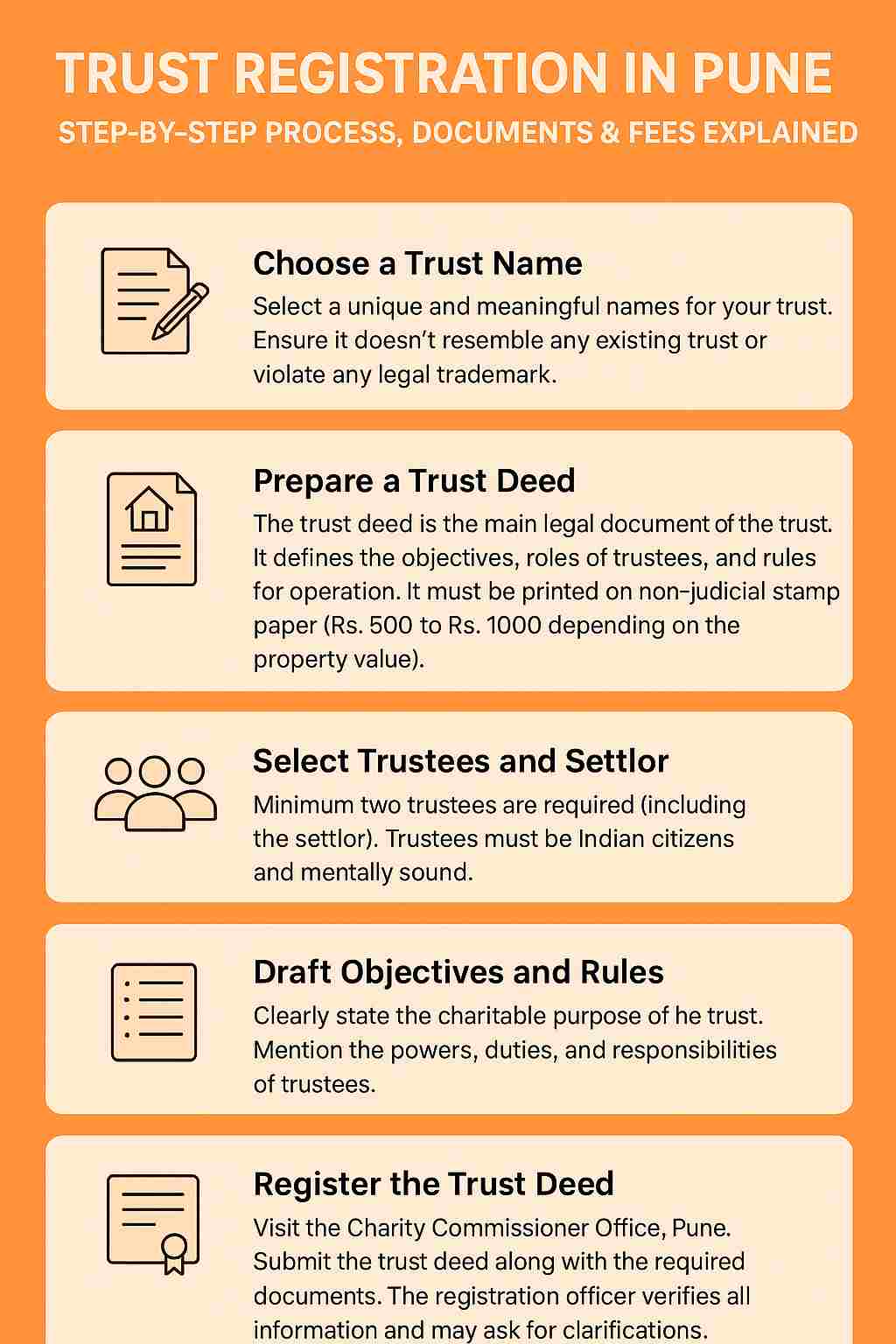 Trust Registration in Pune in 2026: Step-by-Step Process, Documents ...