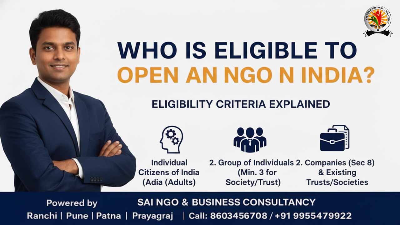 Who is Eligible to Open an NGO in India