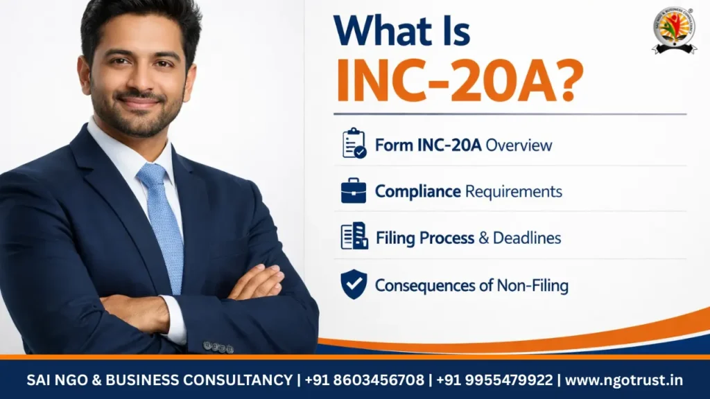 What Is INC-20A? Why Your New Company Must File It Within 180 Days (2026 Compliance)