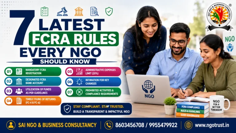 7 Latest FCRA Rules Every NGO Should Know