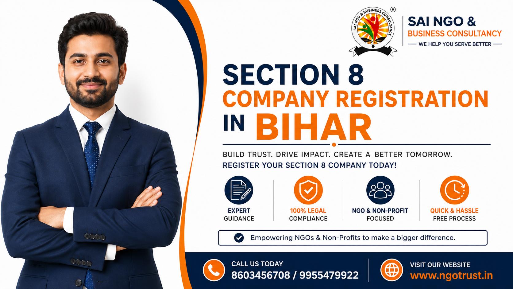 Section 8 Company Registration in Bihar: Complete Step-by-Step Guide