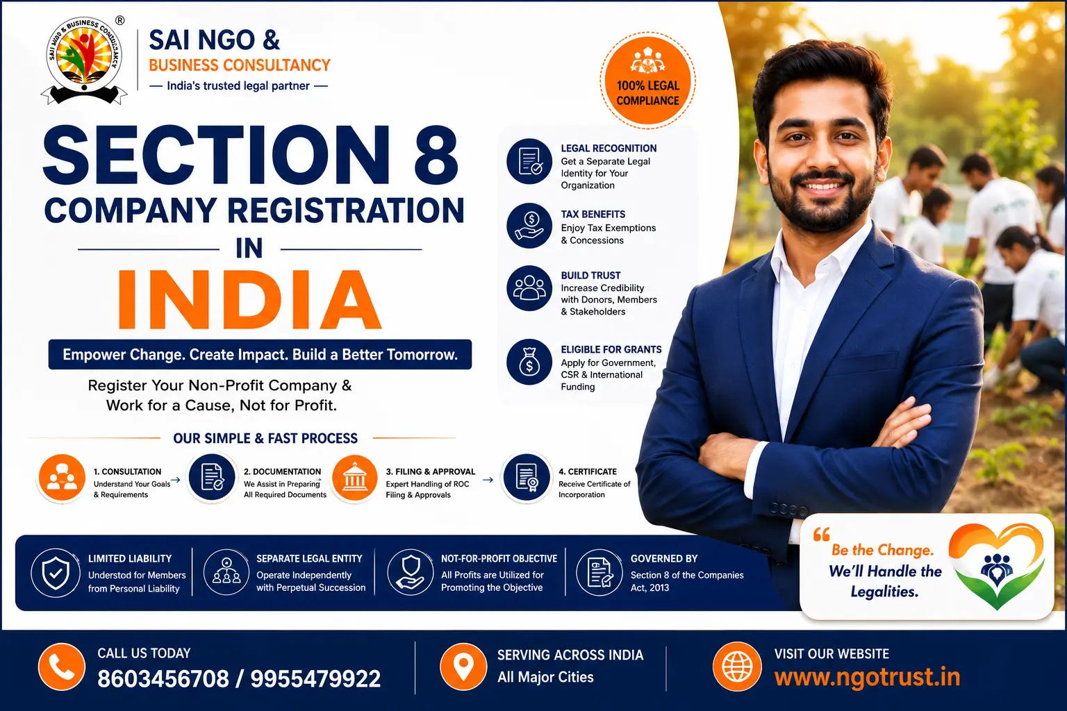 Section 8 Company Registration in India Step-by-Step Guide
