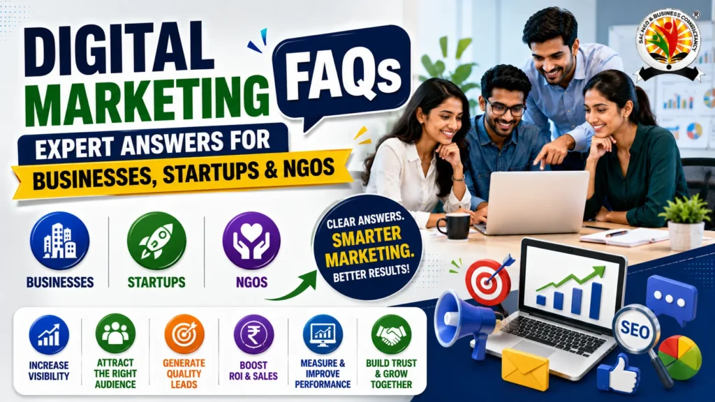 Digital Marketing FAQs Expert Answers for Businesses, Startups & NGOs