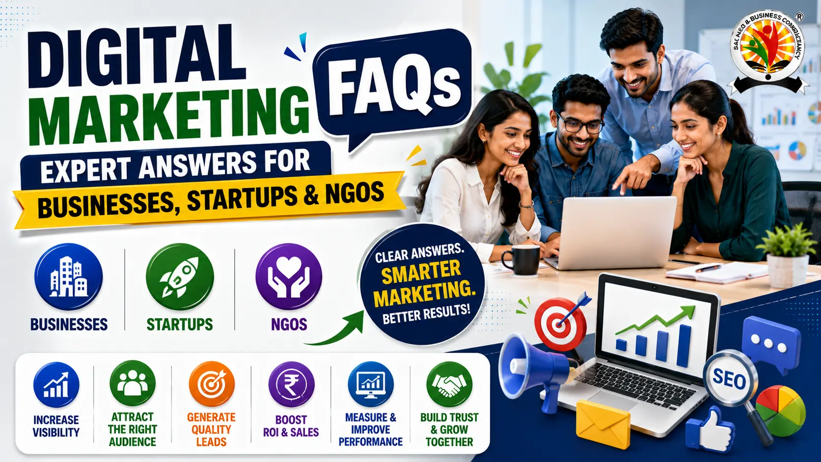 Digital Marketing FAQs Expert Answers for Businesses, Startups & NGOs