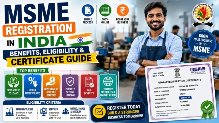 MSME Registration in India Benefits, Eligibility & Certificate Guide