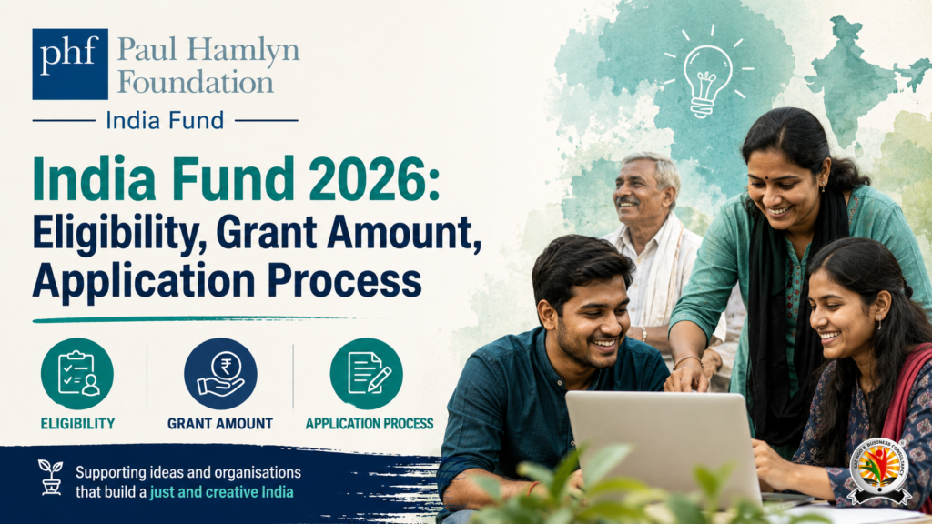 Paul Hamlyn Foundation India Fund 2026 Eligibility, Grant Amount, Application Process