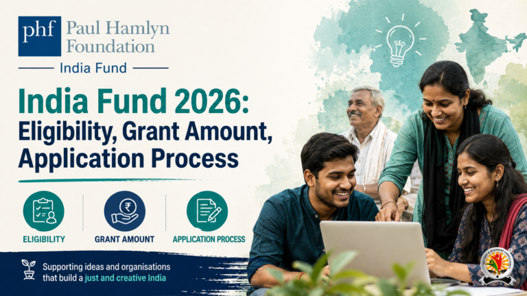 Paul Hamlyn Foundation India Fund 2026 Eligibility, Grant Amount, Application Process