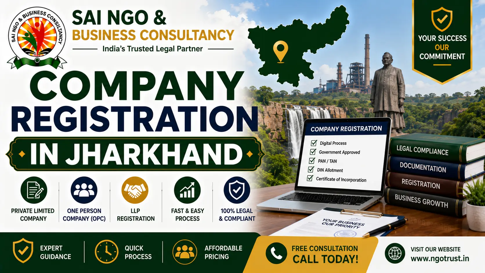 Company Registration in Jharkhand Step-by-Step Guide