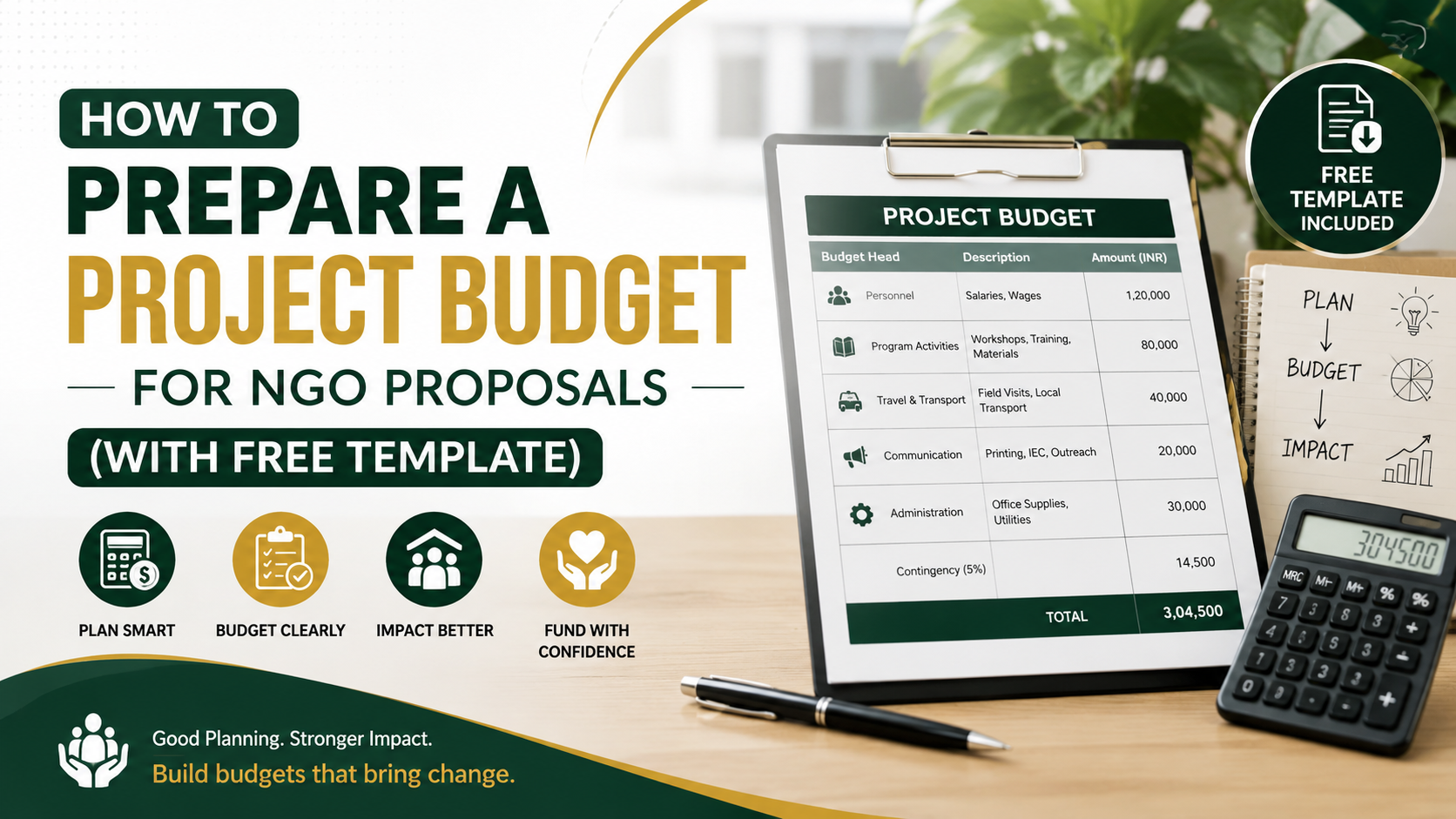 How to Prepare a Project Budget for NGO Proposals (With Free Template)