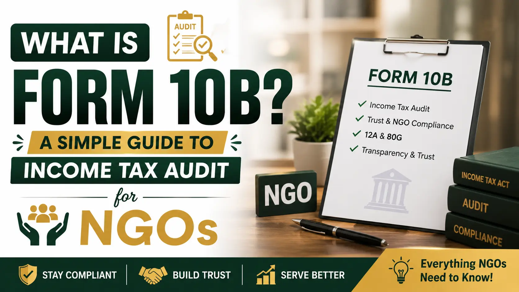 What Is Form 10B? A Simple Guide to Income Tax Audit for NGOs