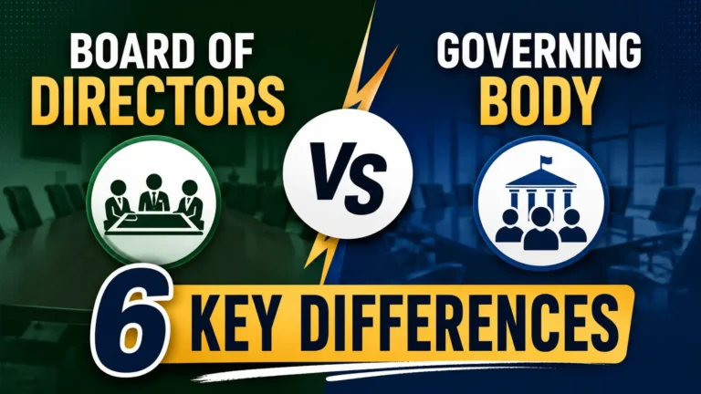 Board of Directors vs Governing Body 6 Key Differences