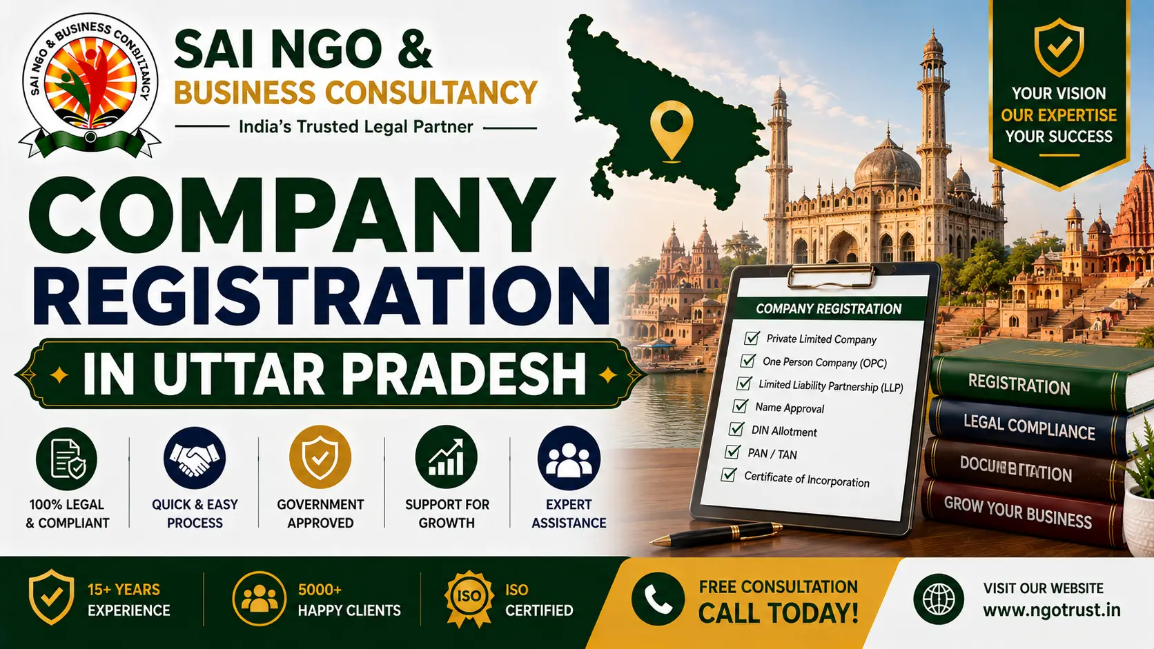 Company Registration in Uttar Pradesh Step-by-Step Guide