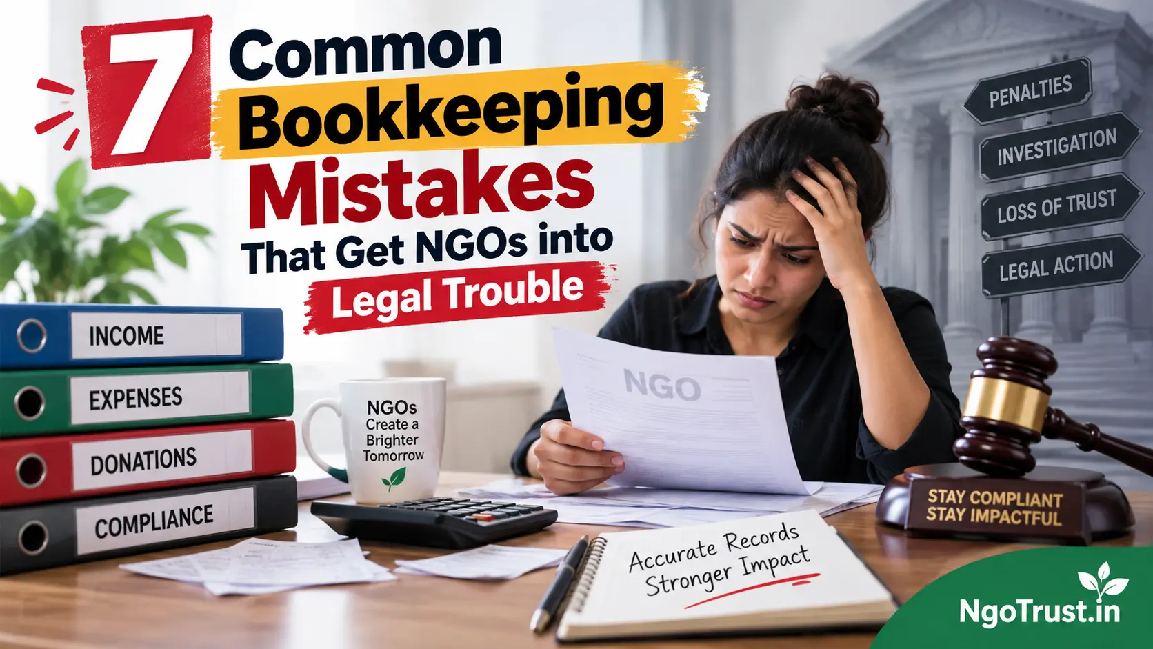 7 Common Bookkeeping Mistakes That Get NGOs into Legal Trouble