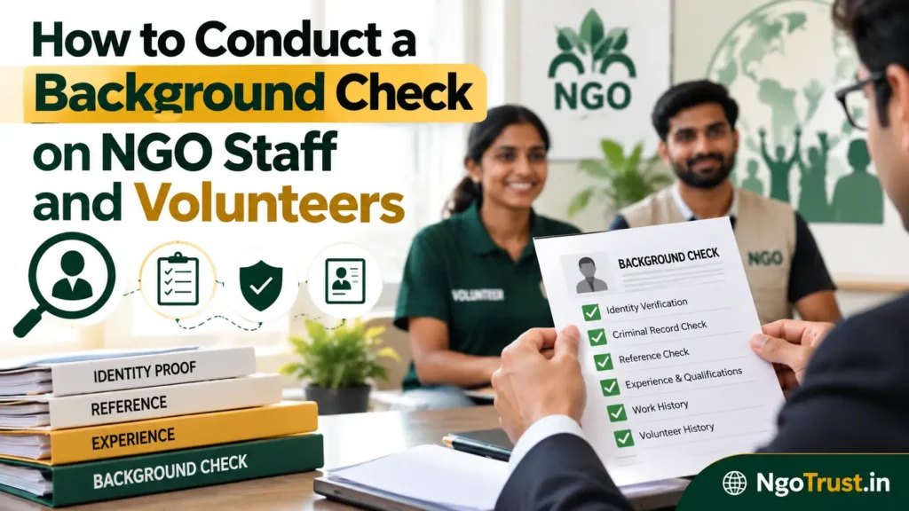 How to Conduct a Background Check on NGO Staff and Volunteers1