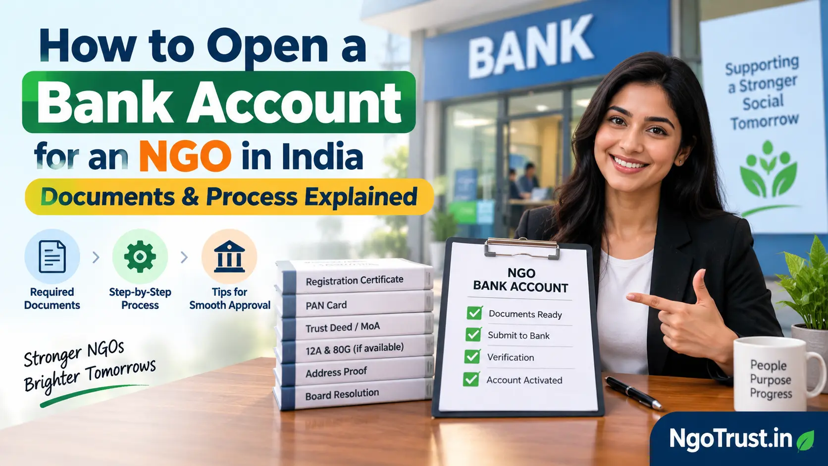 How to Open a Bank Account for an NGO in India Documents & Process Explained